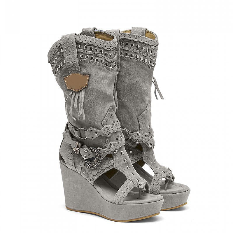 High Heeled Hollow Out Women's Cool Boots