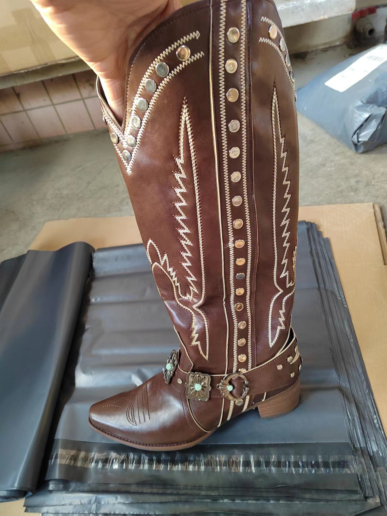 Western-style Women's Competitive Denim Boots