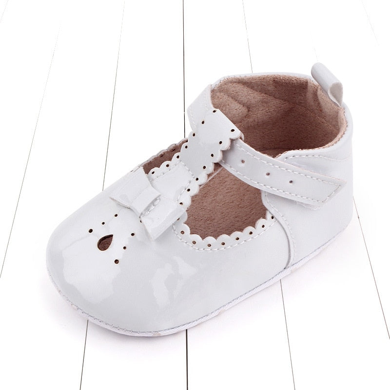 Newborn Baby Girls Shoes PU leather Buckle First Walkers Big Bow Summer Princess Shoes Party Wedding Baby Girl Shoes