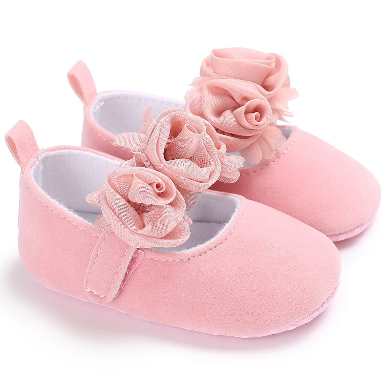 Baby Girls Lace Cloth Bowknot Princess Shoes Baby Girls First Walkers Toddler Soft Sole Walking Shoes Infant Prewalker