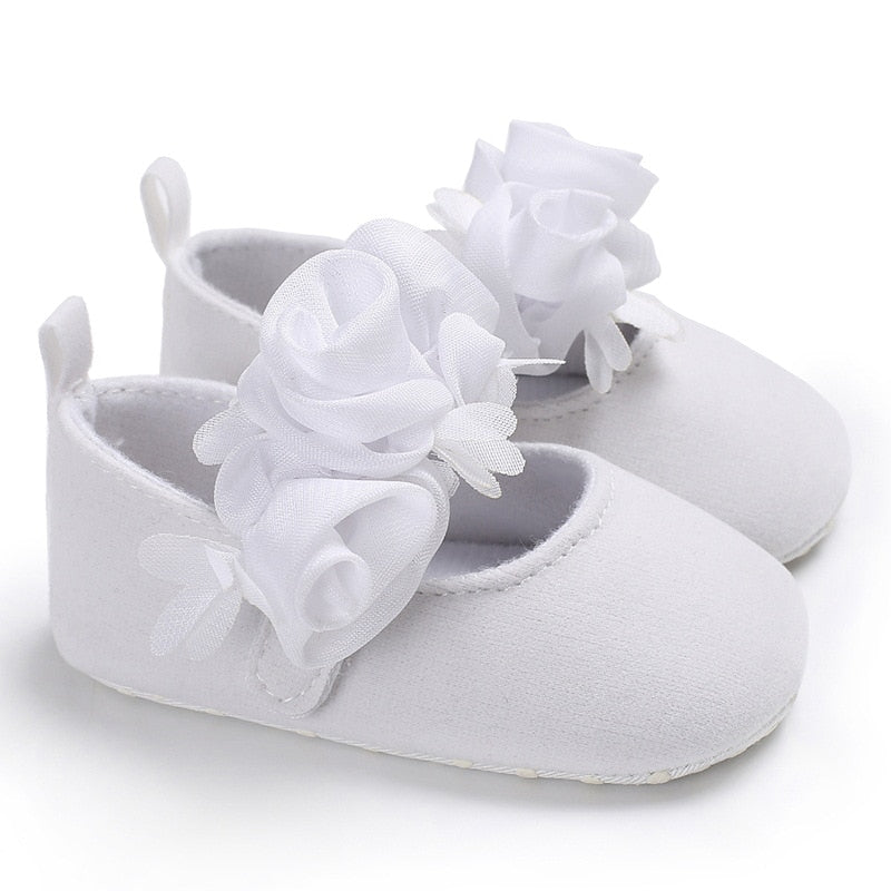 Baby Girls Lace Cloth Bowknot Princess Shoes Baby Girls First Walkers Toddler Soft Sole Walking Shoes Infant Prewalker