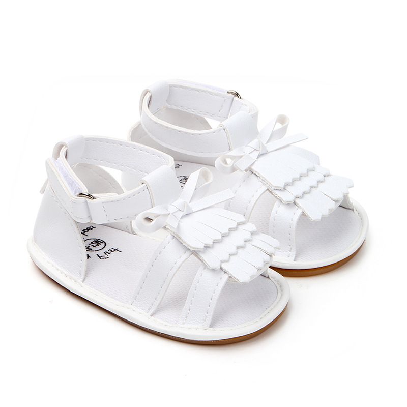 Toddler Girl Crib Shoes PU Newborn Bow Soft Sole Anti-slip Baby Sneakers Sandals Toddler Shoes Baby Shoes