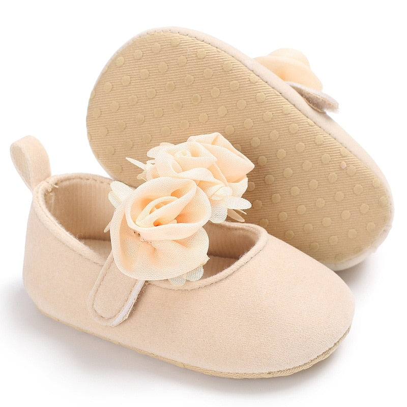 Baby Girls Lace Cloth Bowknot Princess Shoes Baby Girls First Walkers Toddler Soft Sole Walking Shoes Infant Prewalker