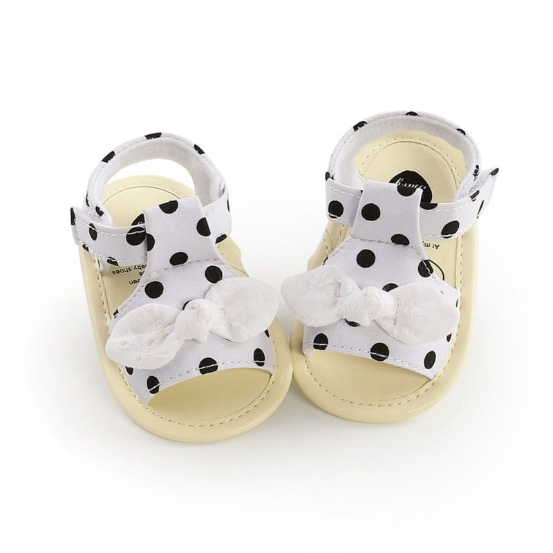 Baby Girl Shoes Elegant Polka Dot Baby Toddler Princess Shoes Anti-slip Sandals Girls Kid Baby Summer Sandals