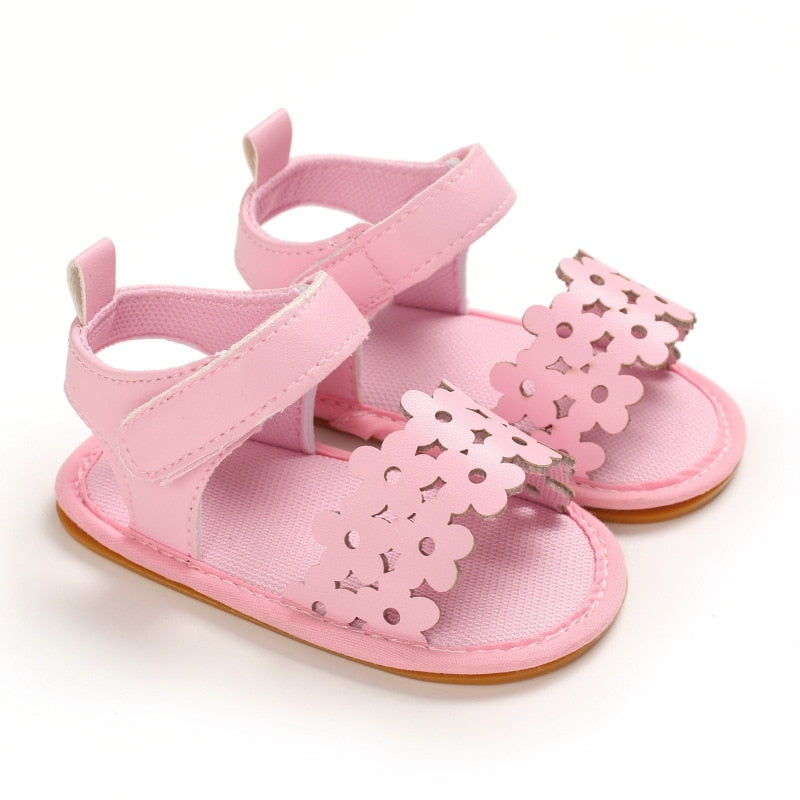 Toddler Girl Crib Shoes PU Newborn Bow Soft Sole Anti-slip Baby Sneakers Sandals Toddler Shoes Baby Shoes