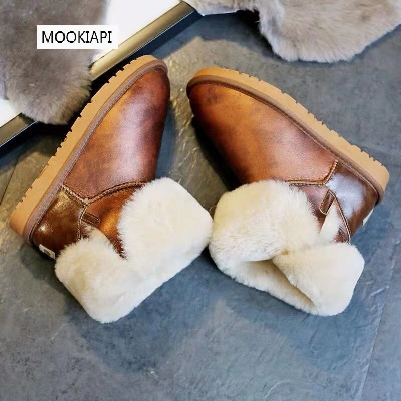 The latest snow boots of Australian brand in 2020, real sheepskin, 100% natural wool, classic and fashionable women's shoes