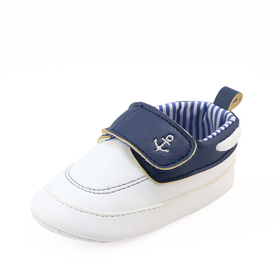 New Baby Boys Casual Shoes Infant Toddler First Walkers Pu Leather Baby Toddler Crib Shoes Anti-Slip Kids Shoes