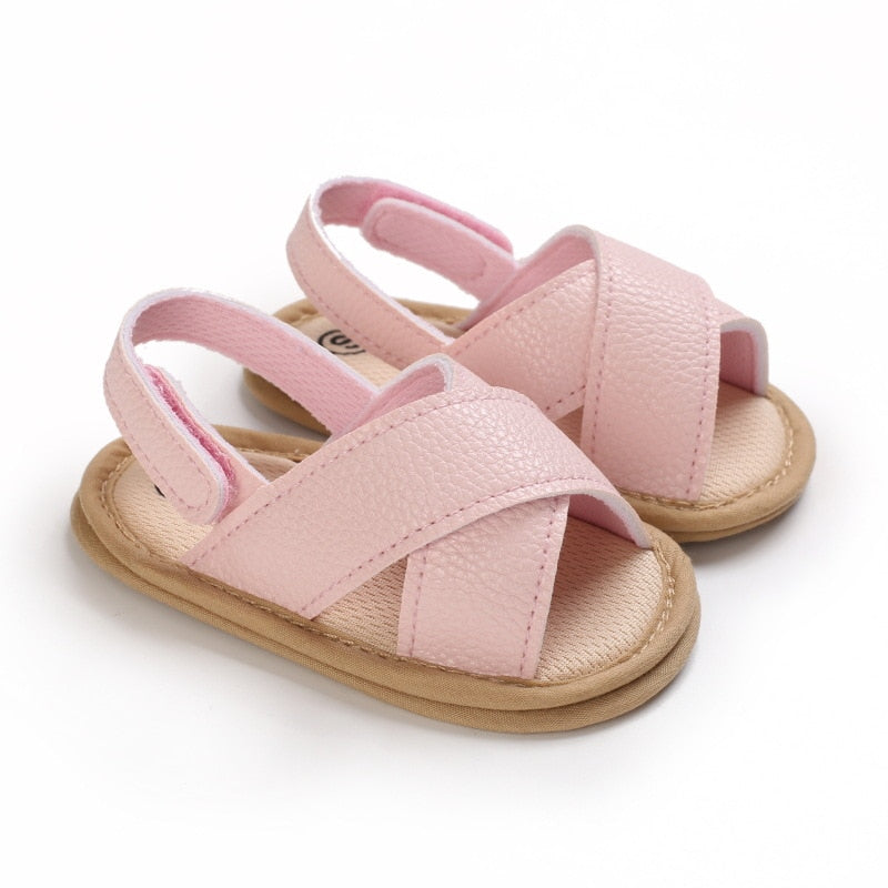 Toddler Girl Crib Shoes PU Newborn Bow Soft Sole Anti-slip Baby Sneakers Sandals Toddler Shoes Baby Shoes