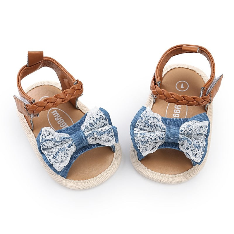 Baby Girl Shoes Elegant Polka Dot Baby Toddler Princess Shoes Anti-slip Sandals Girls Kid Baby Summer Sandals