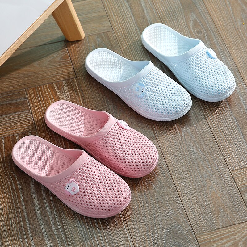 Female Home Slippers Close Toe Cut-out Summer Shoes Woman Fashion Slides Anti-slip Outside Ladies Beach Bathroom Slippers SH339