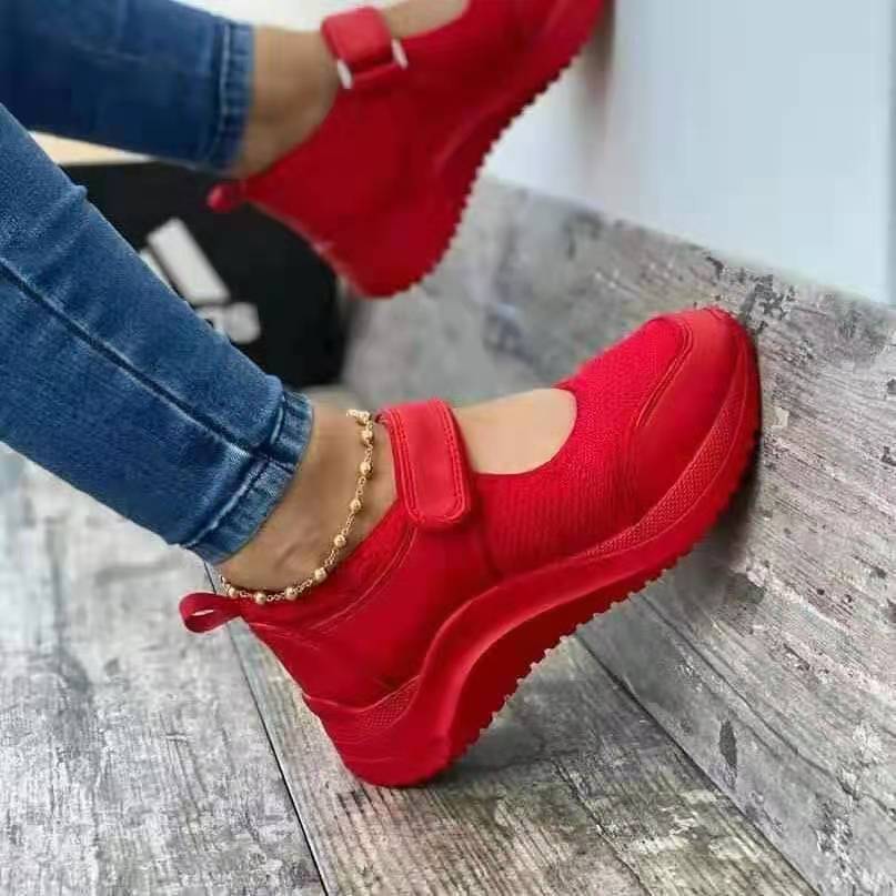 Women Shoes 2022 Mesh Breathable Wedge Sneakers Women Platform Casual Sport Shoes Women Plus Size zapatillas mujer