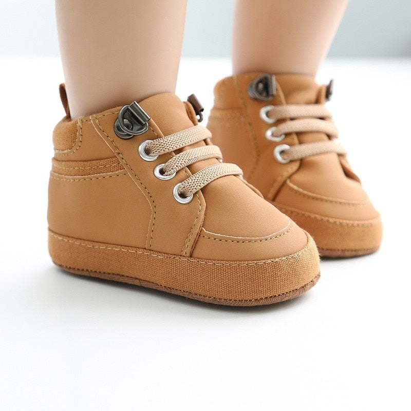 Baby Shoes Boy Newborn Infant Toddler Casual Comfor Cotton Sole Anti-slip PU Leather First Walkers Crawl Crib Moccasins Shoes