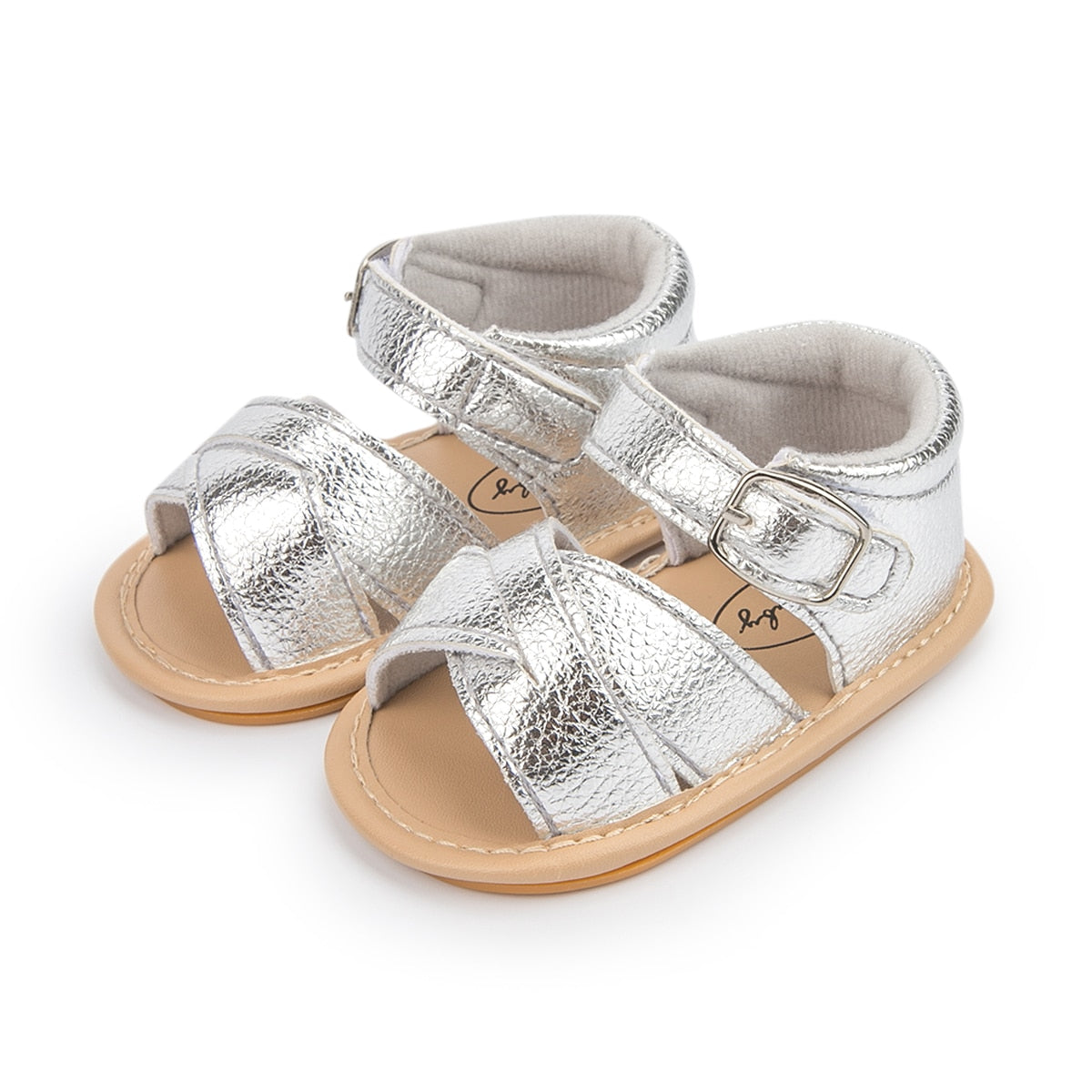 New Infant Baby Shoes Baby Boy Girl Shoes Toddler Flats Summer Sandal Flower Soft Rubber Sole Anti-Slip Crib Shoes First Walker