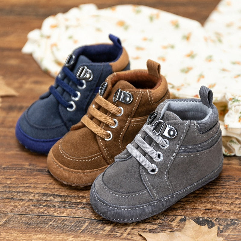 Baby Shoes Boy Newborn Infant Toddler Casual Comfor Cotton Sole Anti-slip PU Leather First Walkers Crawl Crib Moccasins Shoes