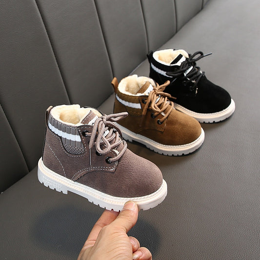 Baby Girls Boys Winter Boots Infant Toddler Plush Boots  Boots Soft bottom Non-slip Children Kids Outdoor Cotton shoes