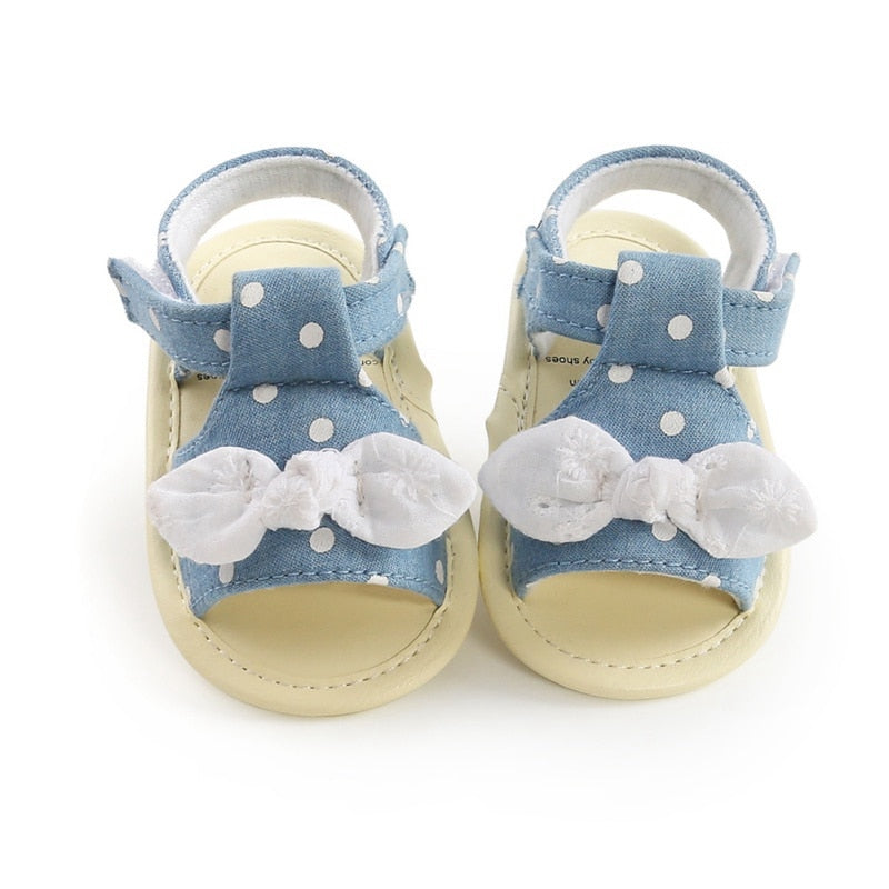 Baby Girl Shoes Elegant Polka Dot Baby Toddler Princess Shoes Anti-slip Sandals Girls Kid Baby Summer Sandals